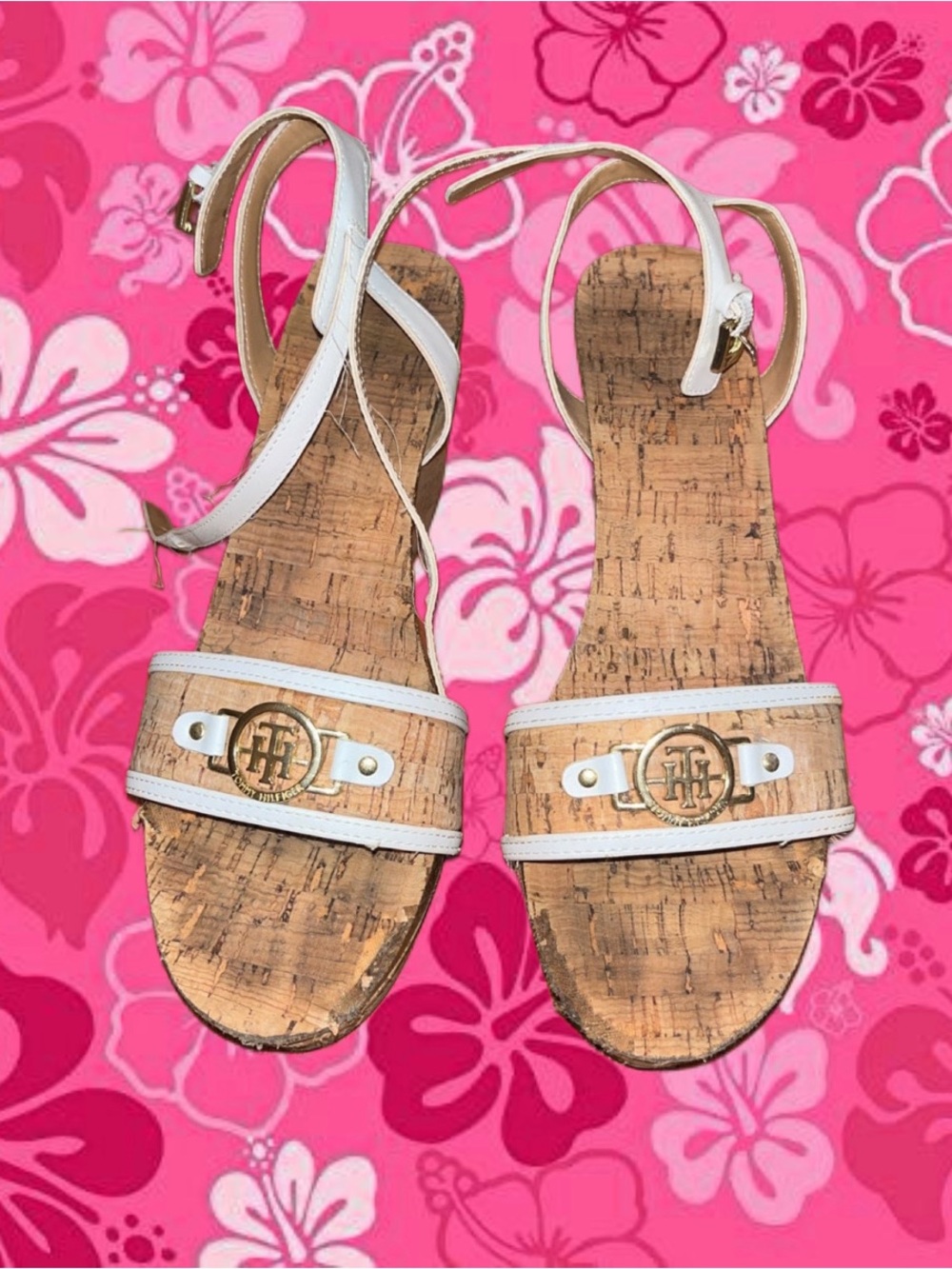 Y2K beach girl wedges